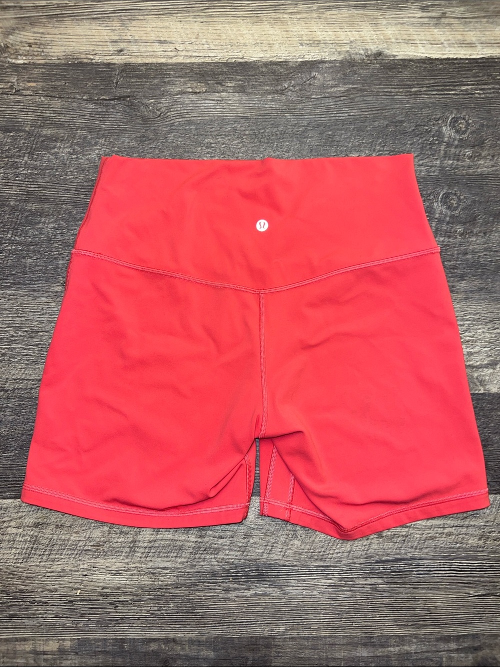 lululemon athletica High-Rise Red/Coral Athletic Bike Shorts